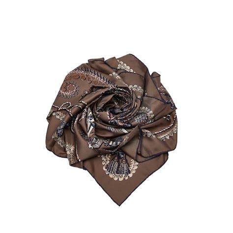 hermes scarf paperoles|HERMES Silk Paperoles Scarf 90 767525 .